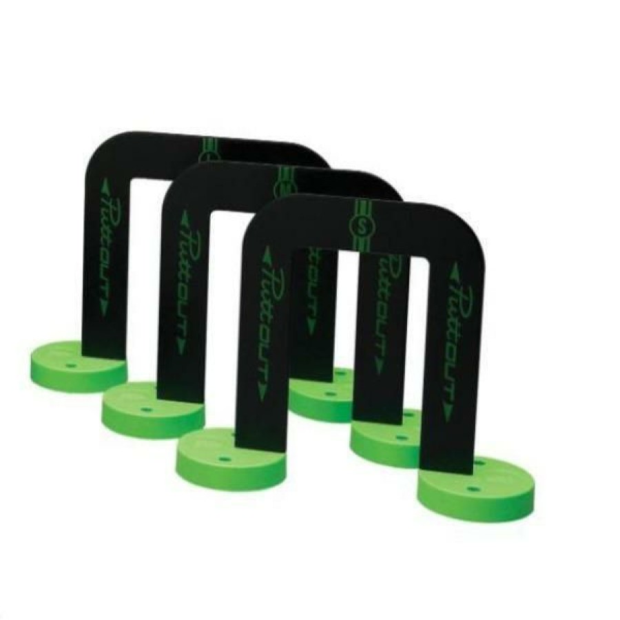 Practice & Training Aids * | Puttout Pro Putting Gates Set Of 3 Green