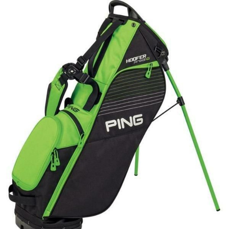 Golf Bags * | Ping Hoofer Prodi G Junior Carry Bag Small (Age 7-9) 01 Black/Electric Green (Sm)